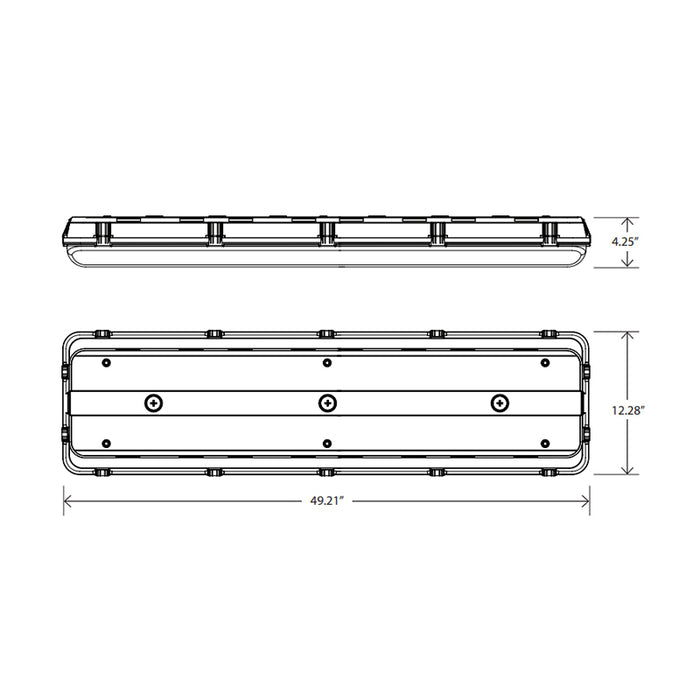 CLVS-WD Series 4-ft 200W Wide Style Vapor-Seal LED Luminaire