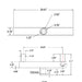 PT-AL-P-VRT2-2 Vertical Round Tenon Pole Bracket