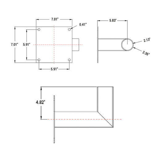 PT-AL-P-WMB2-90 Wall Mount "L" Bracket