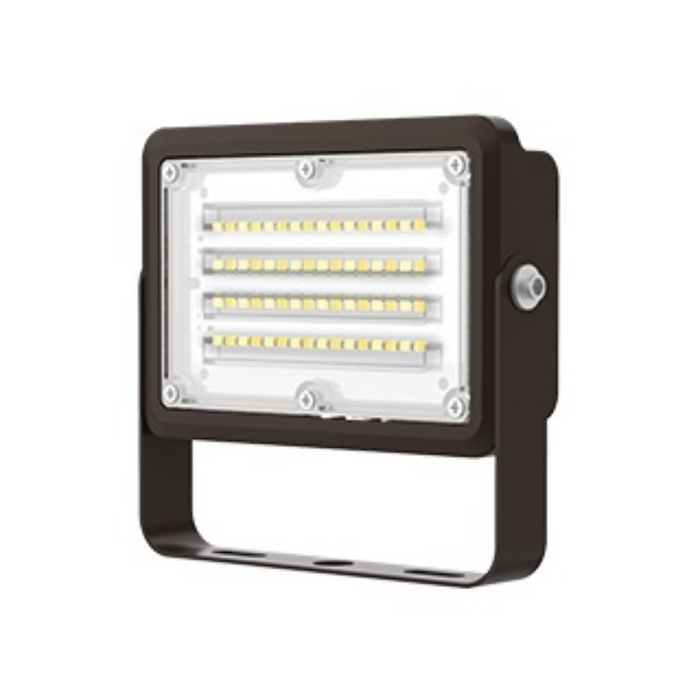 PT-FLM2 Series 15W LED Mini Flood Light with Photocell, 3CCT Selectable - U-bracket