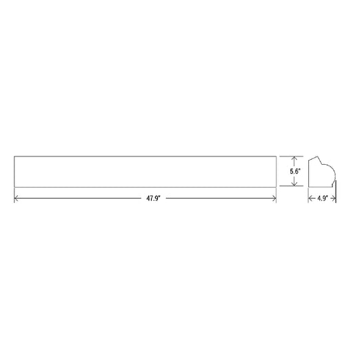 4' LED Stairwell Luminaire with CCT and Wattage Selector