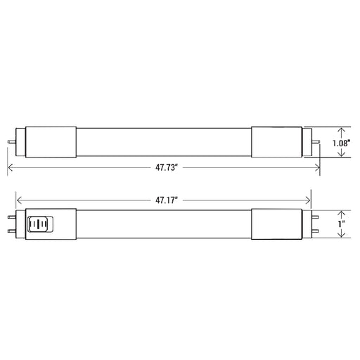 4' LED T8 Hybrid Tube with 3CCT