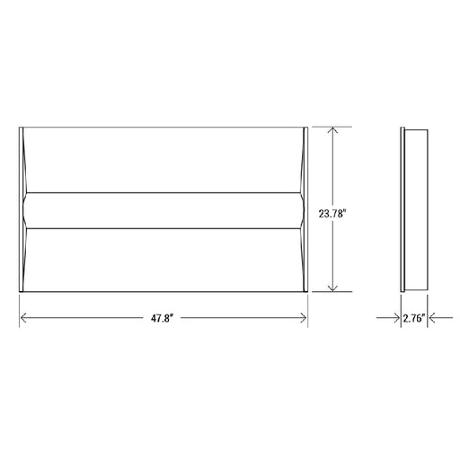 2' x 4' High Output Center Basket Troffer with CCT and Wattage Selector