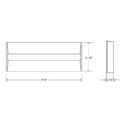 1' x 4' Center Basket Troffer with CCT and Wattage Selector