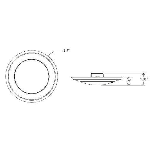 6" Disk Downlight with CCT Selector