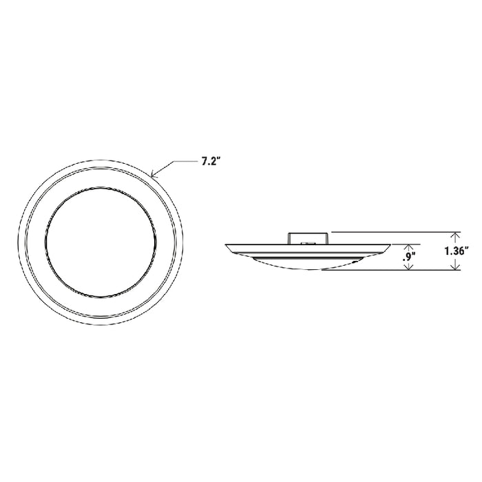 6" Disk Downlight with CCT Selector