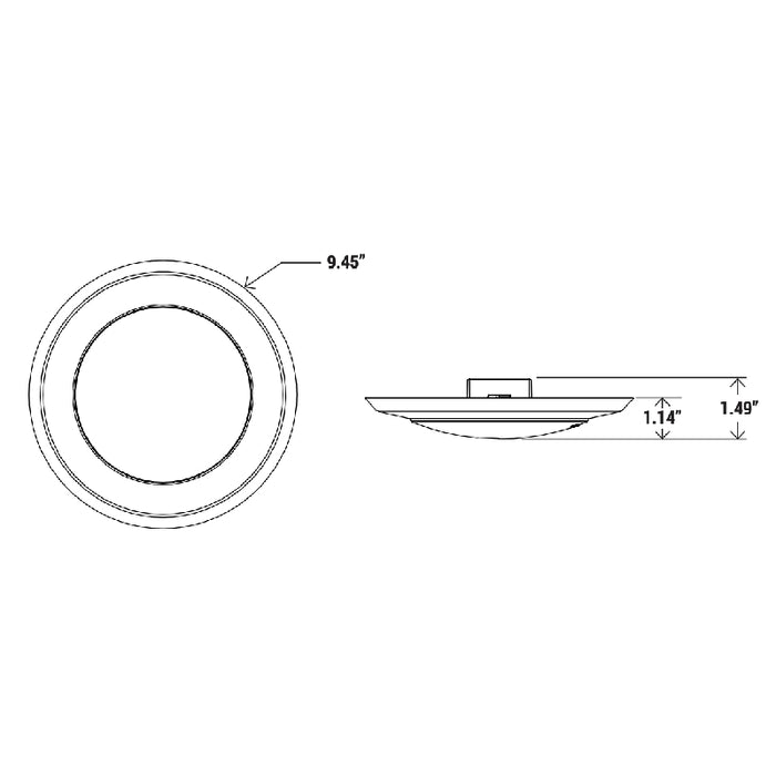 8" Disk Downlight with CCT Selector