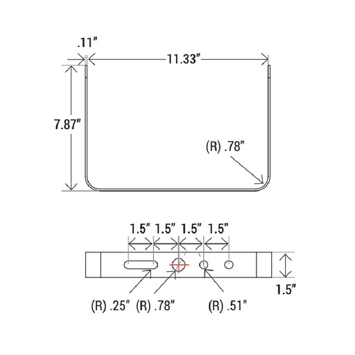 UB-AL2-1015 U-Bracket Mount