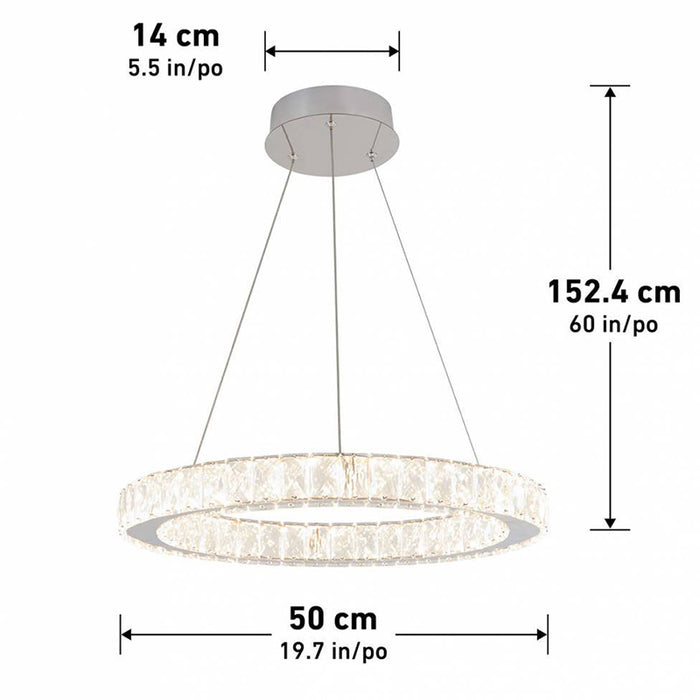 DRGL-C1 Celebrity 1-lt 20" LED Pendant