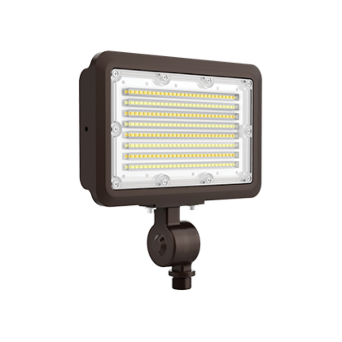 PT-FLM2 Series 40W/50W/60W LED Mini Flood Light with Photocell, 3CCT Selectable -  Knuckle