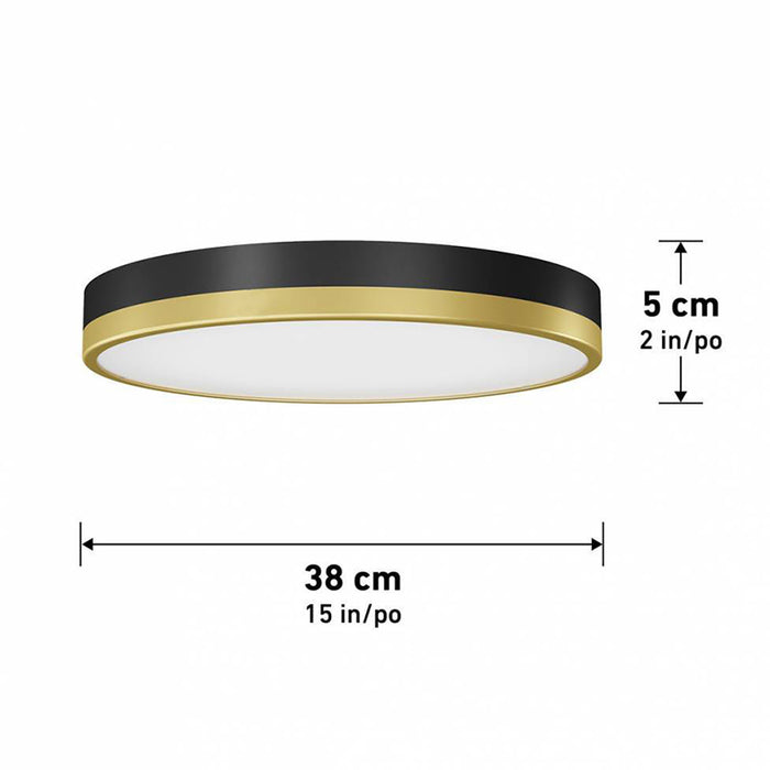 FM-KE Kent 1-lt 15" LED Flush Mount