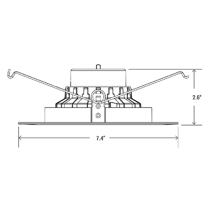 6" Gimbal Retrofit Kit Downlight with 5CCT