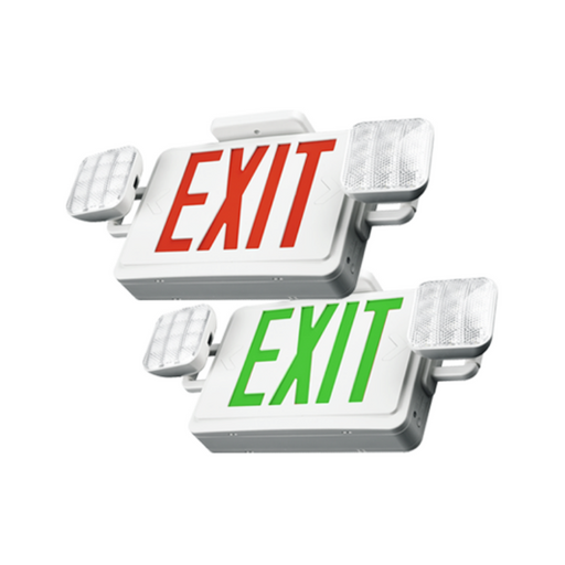 PT-EXL-C Series Bi-Color LED Exit Sign & Emergency Light Combo