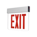 PT-EXL-EDL Series Edge-Lit LED Exit Sign with Emergency Battery Back-Up - Red