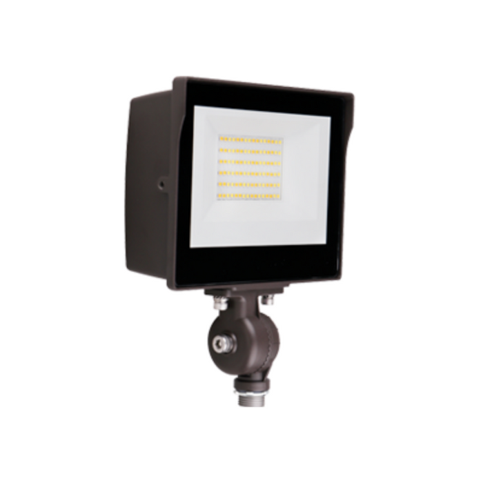 PT-FLS1 Series 35W LED Flood Light with Photocell, 3CCT Selectable, Knuckle Mount