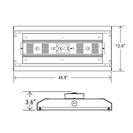 4' 300W LED Linear High Bay with CCT Selectable