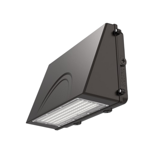 PT-WPF Series 72W/96W/120W Architectural Full Cut-Off LED Wall Pack with Photocell, 3CCT Selectable - Bronze