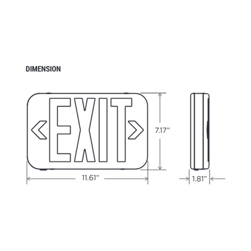 PT-EXL-2 Series Bi-Color LED Exit Sign