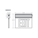 PT-EXL-EDL Series Edge-Lit LED Exit Sign with Emergency Battery Back-Up