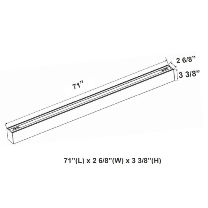 SCX 6FT LED Linear Lights, CCT, Regressed Lens