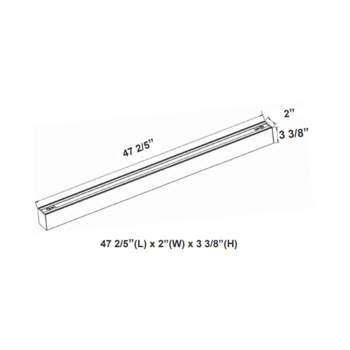 SCX2 4FT 40W LED Linkable Linear Light, CCT