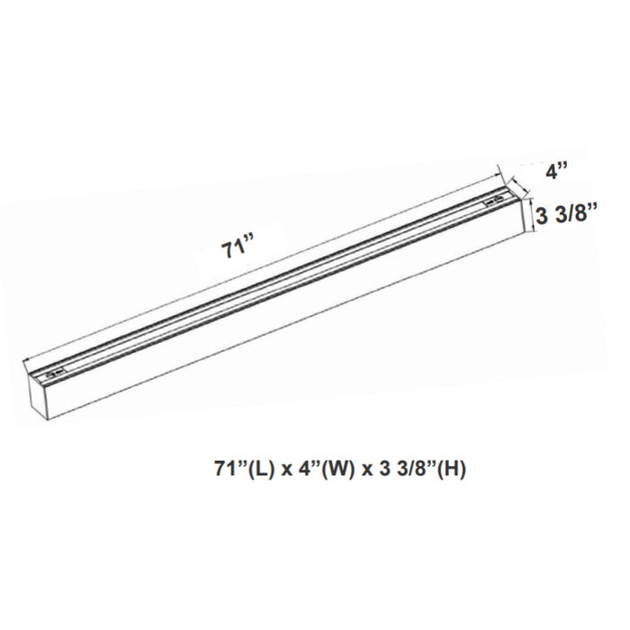 SCX4 6FT 60W LED Linkable Linear Light, CCT