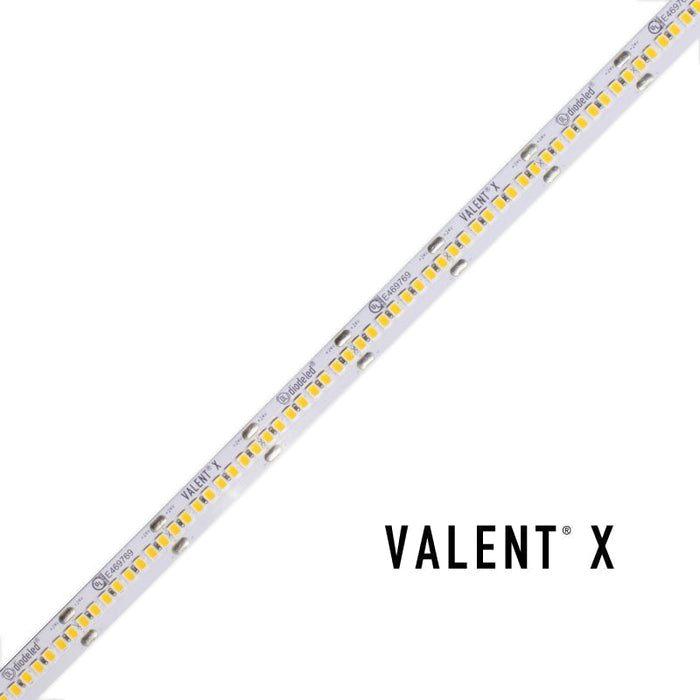 VALENT X 800 7.2W/ft Tight-Pitch LED Tape Light, 24V, 16-ft, 3500K