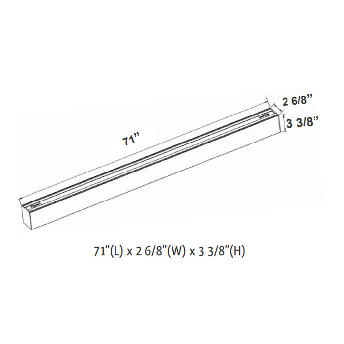 SCX 6FT 60W LED Indirect Linear Lights, CCT