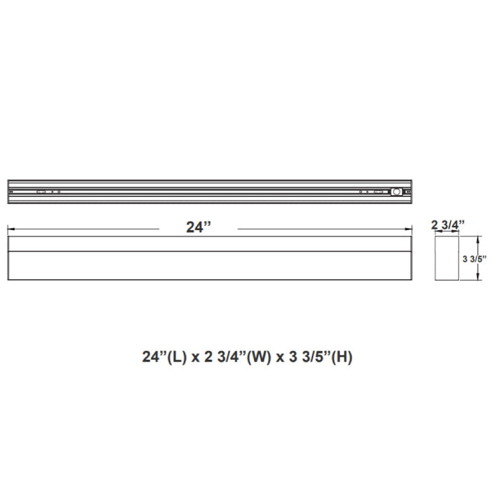 SCX 2FT 20W LED Linkable Linear Light, CCT, Pmma Lens