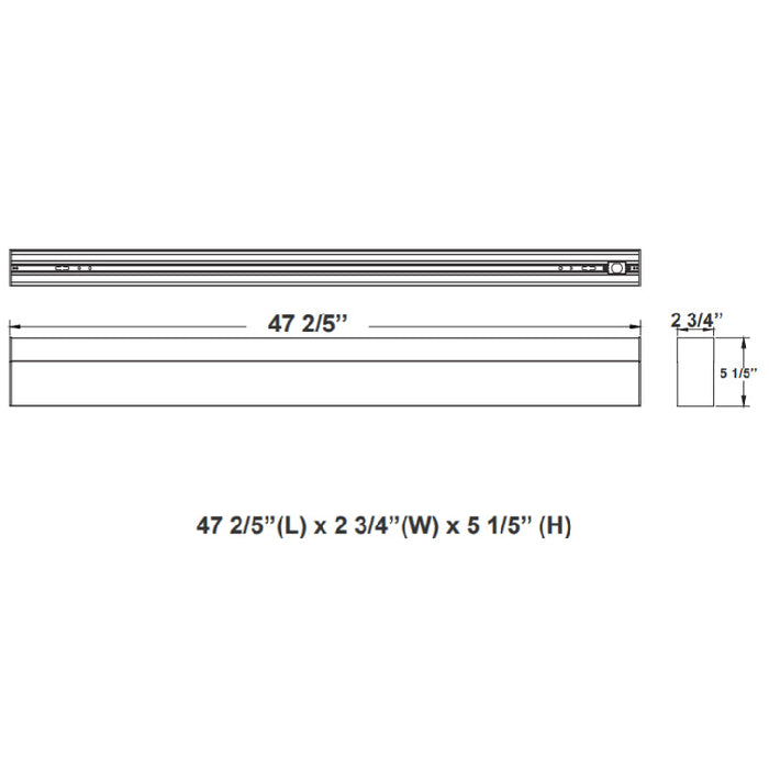 SCX 4FT LED Linear Lights, CCT, Drop Lens