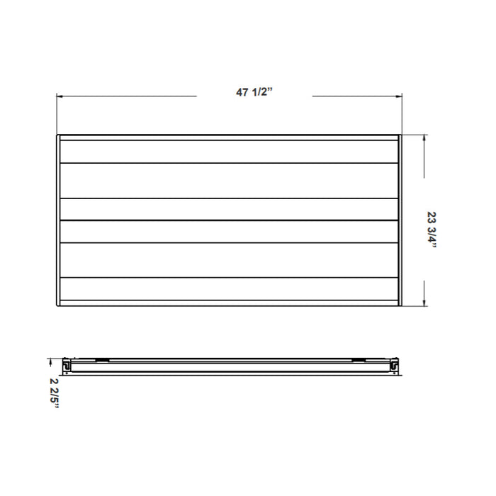 LTRD 2X4 30W/40W/50W LED Dual Lens Troffer, CCT